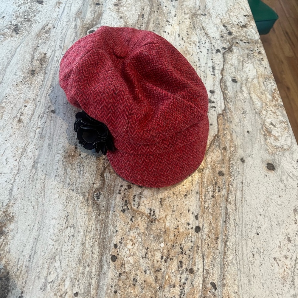 Wool newsboy cap